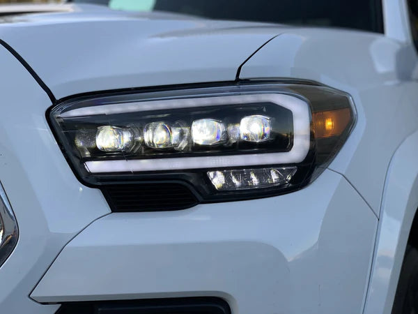 Alpharex 2016-23 Tacoma NOVA-Series LED Projector Headlights Alpha-Black