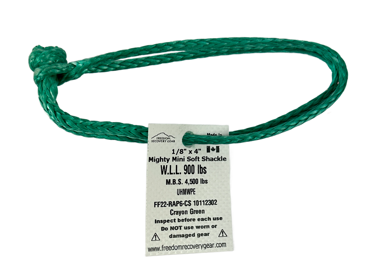 Freedom Recovery Gear Tuff-X 7/16" x 10" Soft Shackle MBS 45K