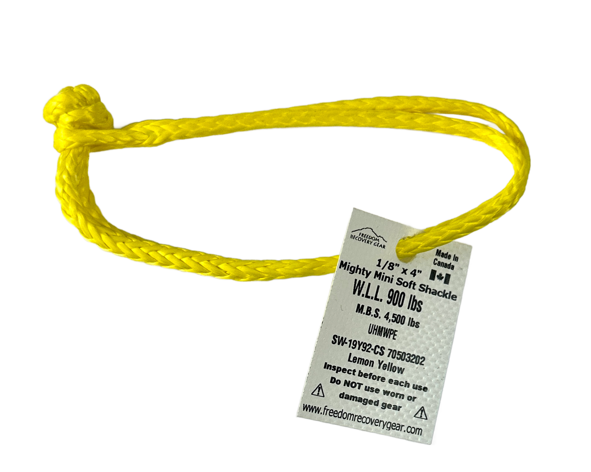 Freedom Recovery Gear Tuff-X 7/16" x 10" Soft Shackle MBS 45K