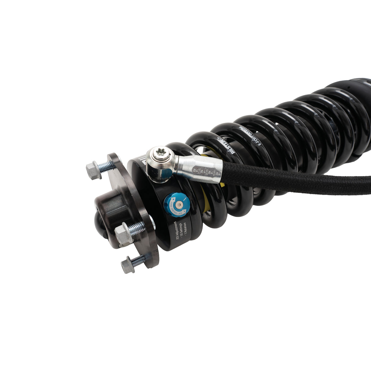 Shock absorber with visible branding on a white background