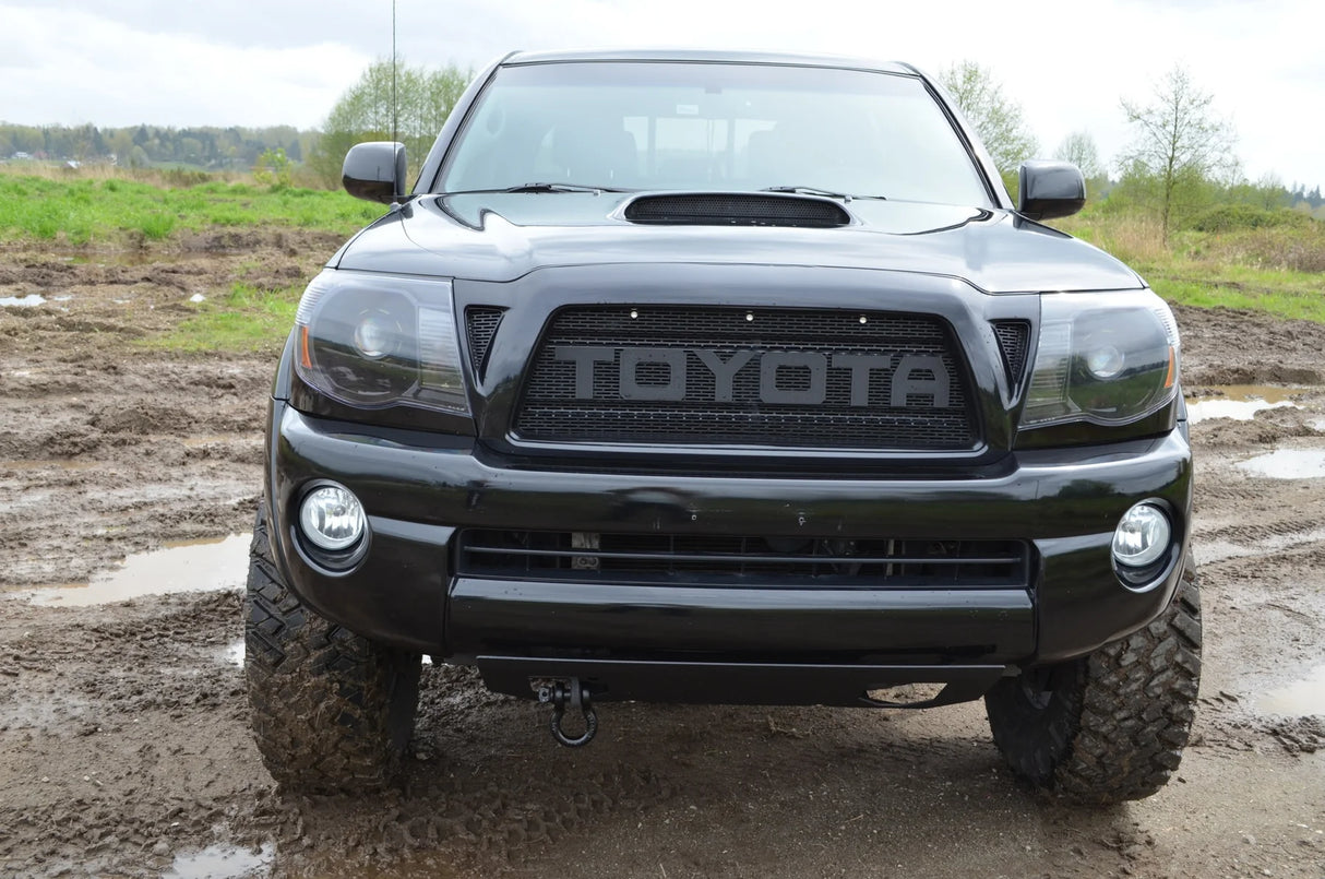Toyota truck on a muddy terrain