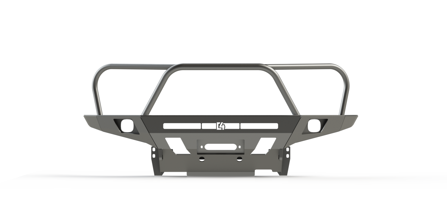 C4 Fabrication's 2016+ Tacoma Overland Front Bumper with Full Height Bull Bar and Headlight Hoops
