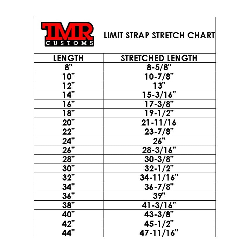 TMR Customs Premium Quad Wrap Limit Strap – Suspension Limiting Straps