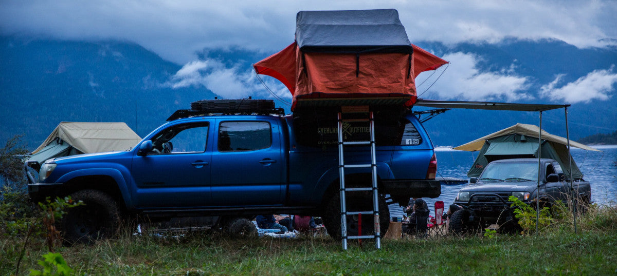 Roof top tent camping in British Columbia