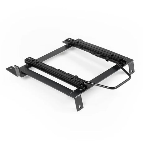 Black metal bracket on a white background