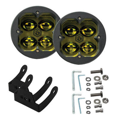 Vivid Lumen FNG 3 SAE Round Pod Lights Pair