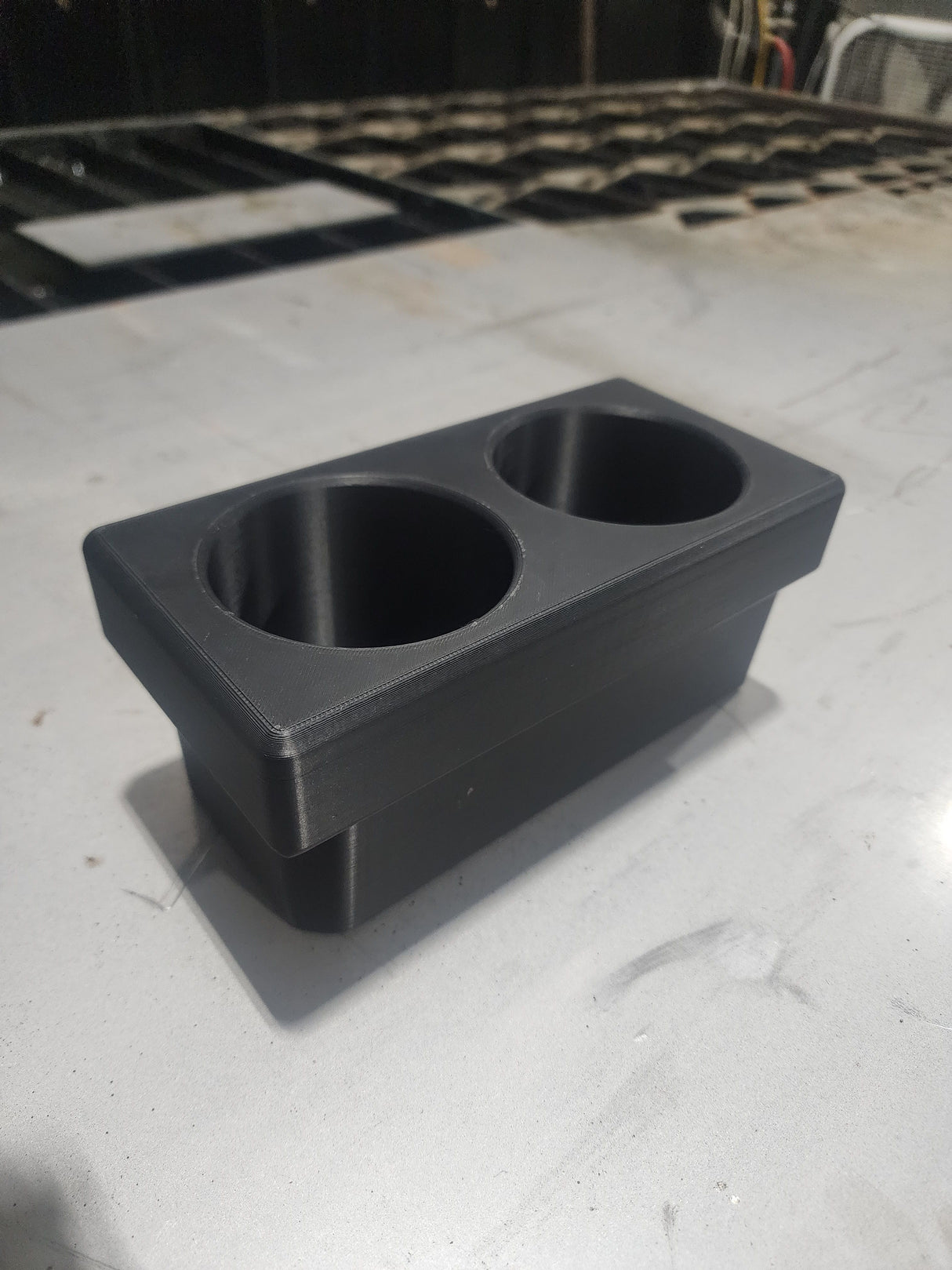 1st Gen 4Runner / Pickup Cup Holder all black with two cup spaces