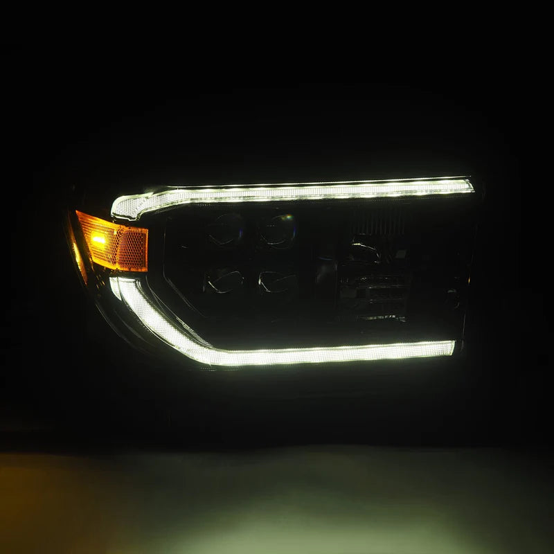 Alpharex 2007-13 Tundra, 2008-17 Sequoia NOVA-Series LED Projector Headlights Alpha-Black (With Level Adjuster)