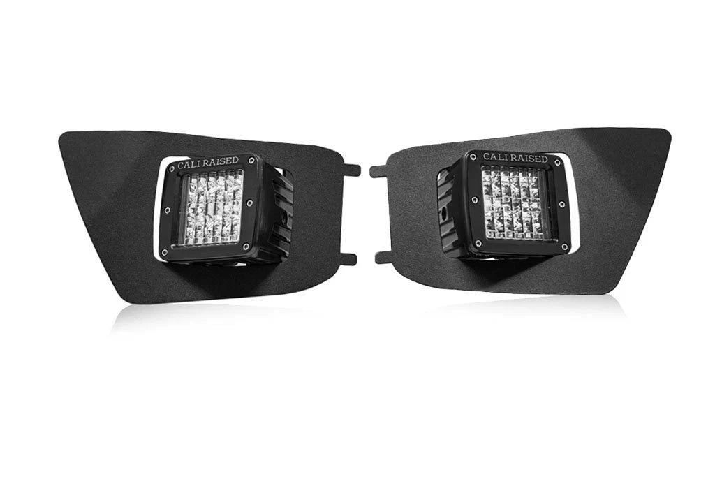 Cali Raised 2012-2015 Toyota Tacoma Fog Light LED Pod Replacements Brackets Kit