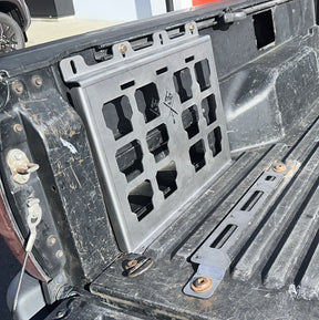 cargo mount on the inside bed of a truck.
