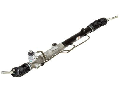 Car steering rack on a white background