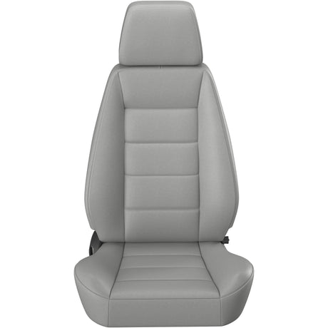 Gray car seat cover on a white background
