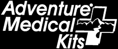 Adventure Medical Kits logo with text and mountain graphic on a transparent background