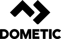 Black Dometic logo on a transparent background