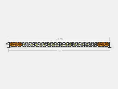 Cali Raised 43" Amber/White Dual Function LED Bar