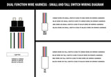 Cali Raised Wiring Harness for Dual Function Light Bar
