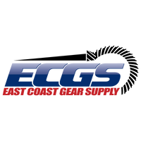 Logo of East Coast Gear Supply with a gear design on a transparent background