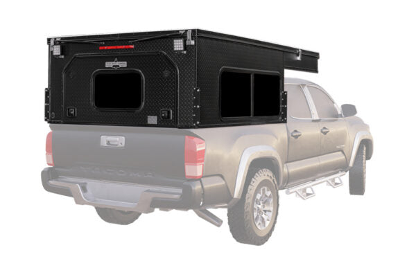 Four Wheel Camper Project M on the bed of a Toyota Tacoma truck