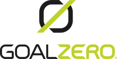 Goal Zero logo with black and green design on a white background