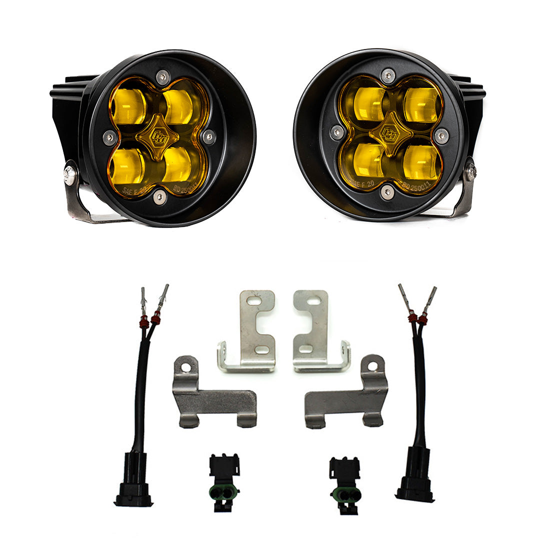 Baja Designs - Toyota (Tundra, Tacoma, 4Runner) Squadron SAE Fog Light Kit - Amber