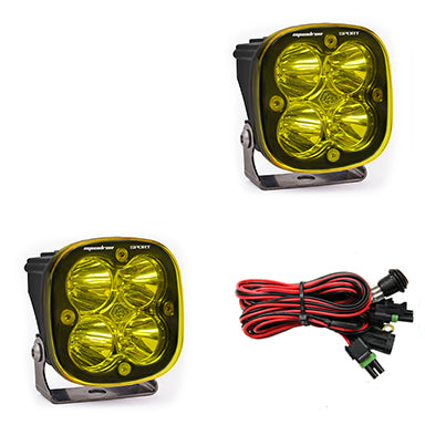 Baja Designs Squadron Sport Black LED Aux Light Pod (Pair)