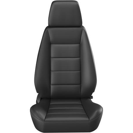 Black car seat cover on a white background