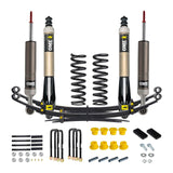OME suspension components including shock absorbers and springs on a white background
