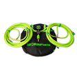 MORRFlate product with green hoses on a white background