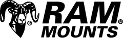RAM Mounts logo with a ram illustration on a white background