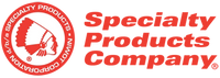 SPC red and white Niwot Corporation logo with red Specialty Products Company text on a transparent background
