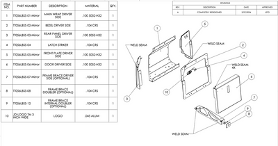 JD Fabrication Tacoma 05-23 Bedside Storage/Battery Relocation Boxes