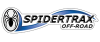Spidertrax Off-Road logo with a spider emblem on a white background