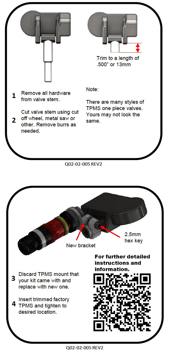 APEX RPV TPMS Adapter Kit