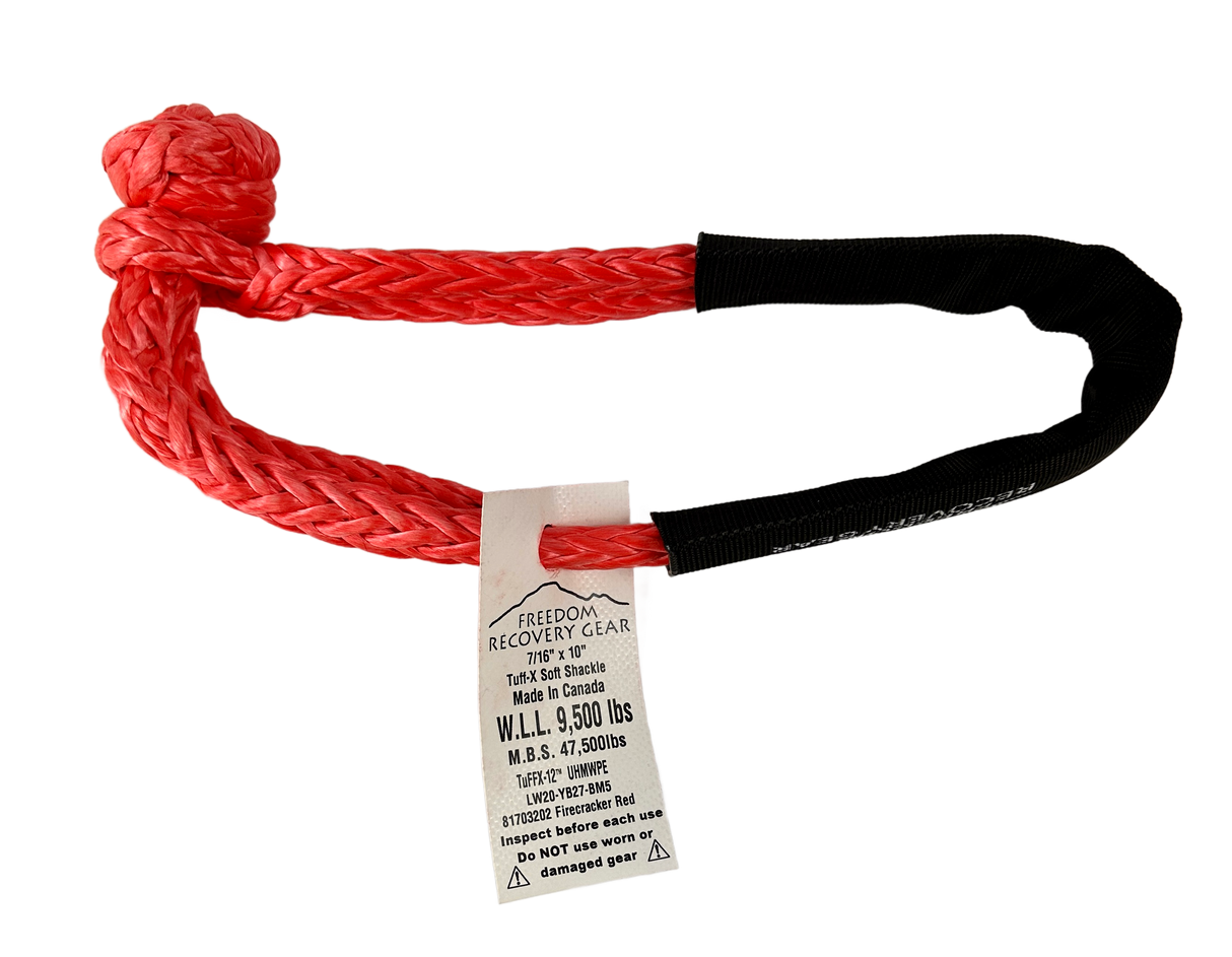 Freedom Recovery Gear Tuff-X 7/16" x 10" Soft Shackle MBS 45K