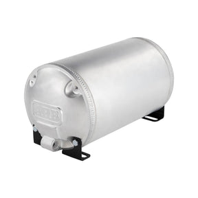 aluminium air tank with ARB logo on one end on a white background