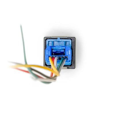 Close up of wire harness viewed from back