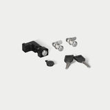 Locks and keys on a white background
