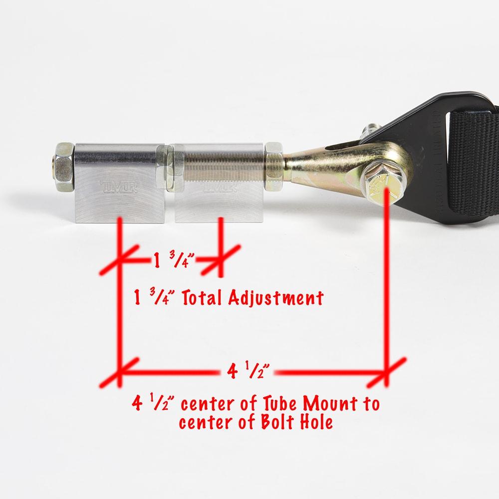 TMR Customs Limit Strap Clevis & Weld Block - Flat - Single Strap