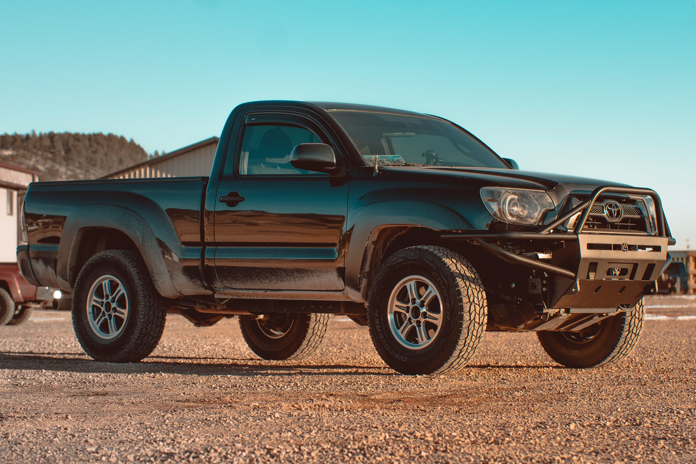 C4 Fabrication's 2012-2015 Tacoma Hybrid Front Bumper with Full Height Bull Bar and Tube Gussets