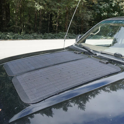 Cascadia 4x4 1996-2002 4runner VSS System 80 Watt Hood Solar Panel (Twin 40 Watt System)