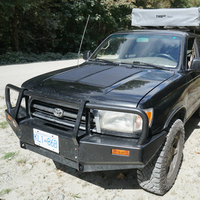 Cascadia 4x4 1996-2002 4runner VSS System 80 Watt Hood Solar Panel (Twin 40 Watt System)