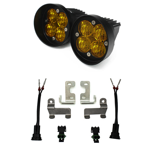 Baja Designs Squadron SAE Fog Light Kit - Amber (2015+ Chevy/GMC) - Clearance Item