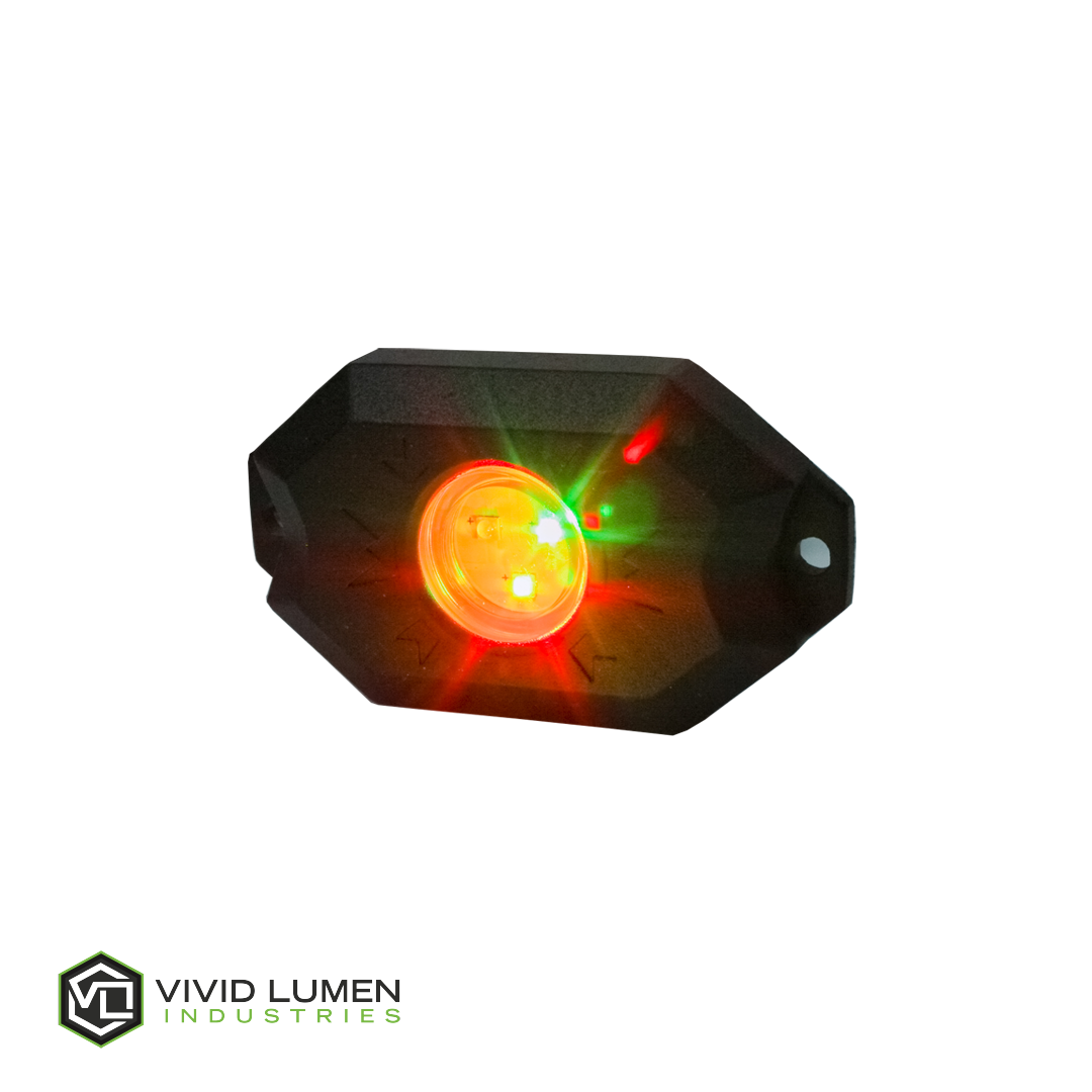 Vivid Lumen Industries - RGB Rock Light Kit 4pc Wireless Bluetooth