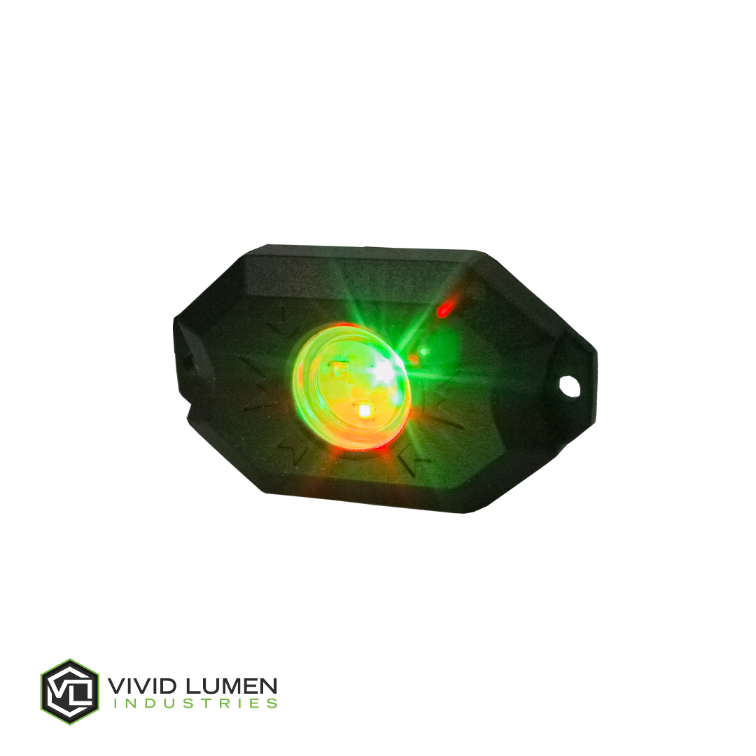 Vivid Lumen Industries - RGB Rock Light Kit 4pc Wireless Bluetooth