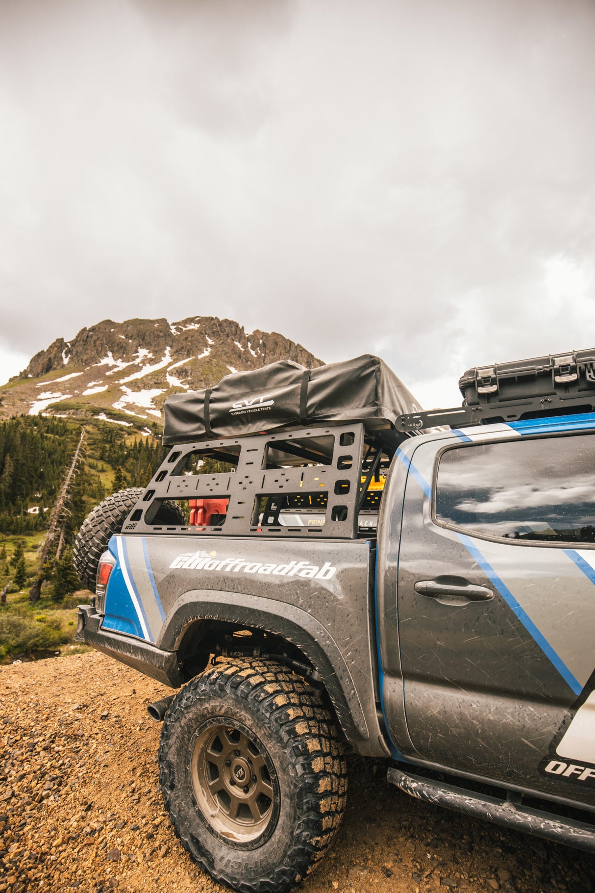 CBI 2005-2023 Tacoma Roof Rack Height Bed Rack (Powder scratches)