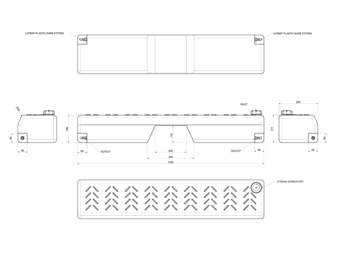 Front Runner - Footwell Water Tank