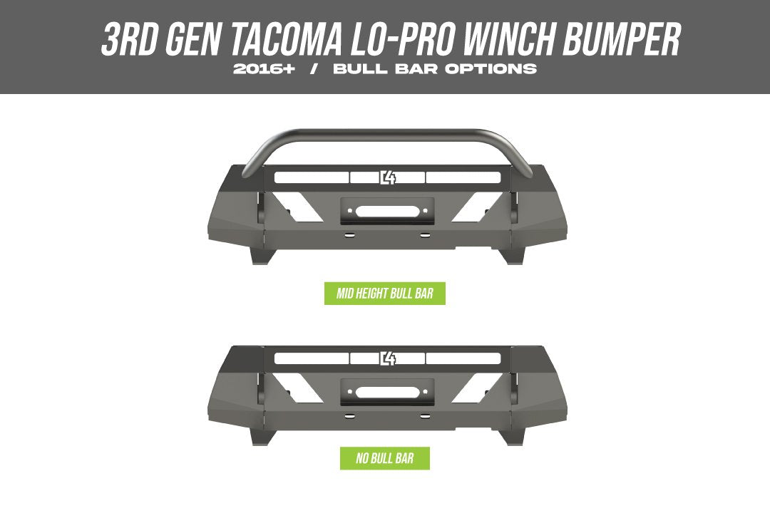 C4 Fabrication Lo Pro Bumper Bull Bar options