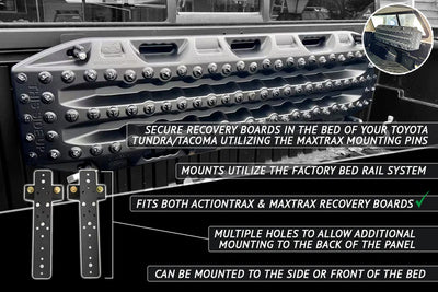 Rago Fabrication 2005 -2023 Tacoma | Tundra Bed Rail Recovery Board Mount