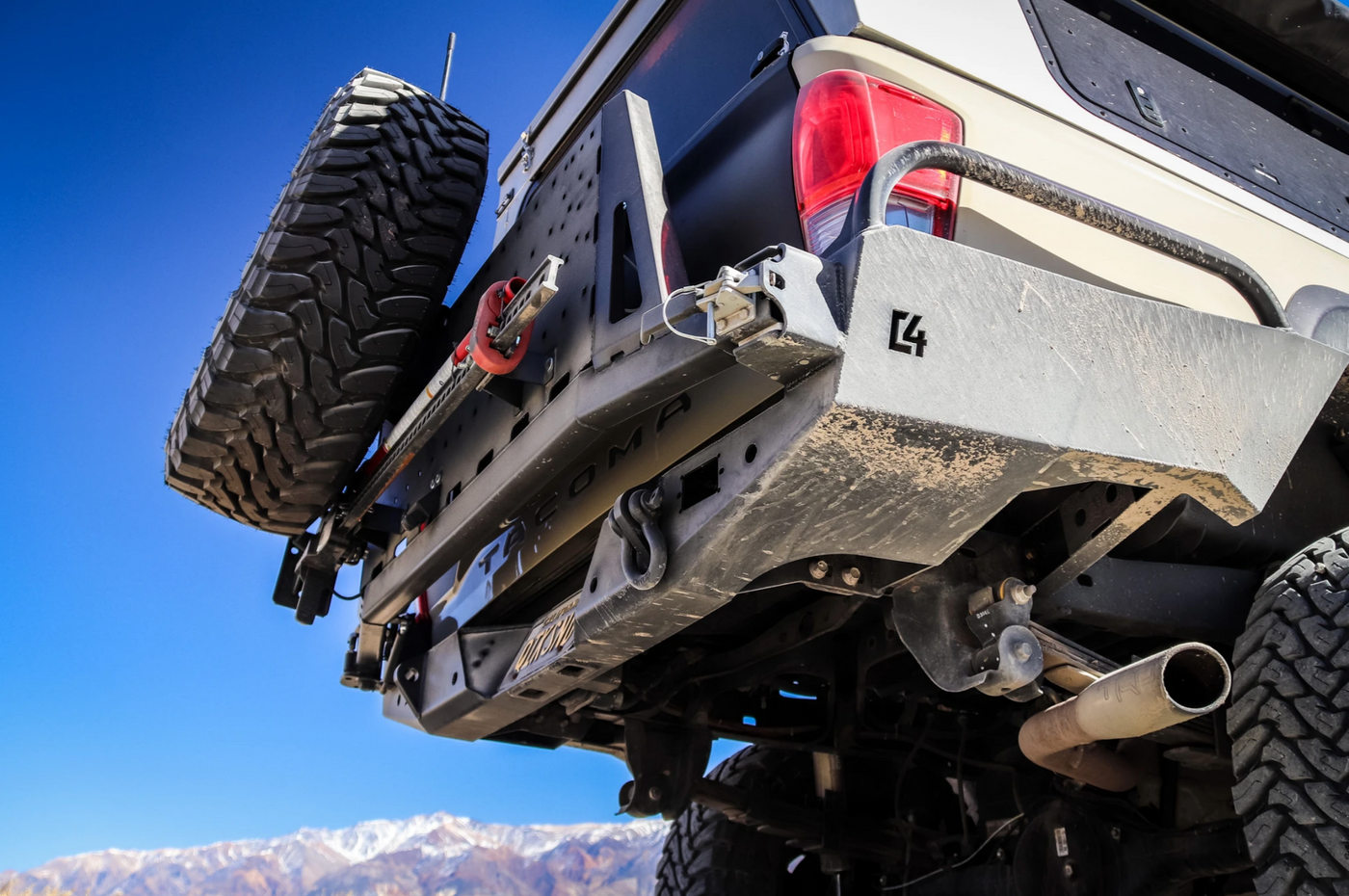 C4 Fabrication 2016-2023 Tacoma Overland Series High Clearance Rear Bumper