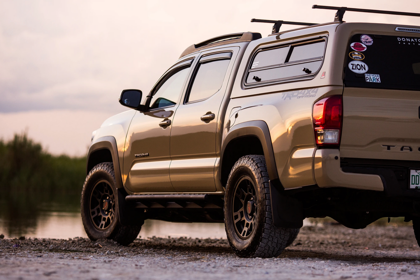 2016+ Tacoma with C4 Fabrication Sliders